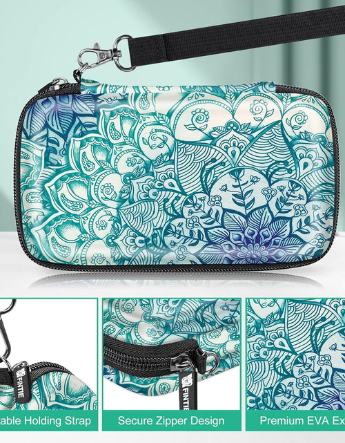 Load image into Gallery viewer, Protective Case for Kodak Step/Kodak Mini 2 Hd/Kodak Printomatic/Kodak Smile Camera &amp; Printer - Shockproof Hard Shell Carrying Case with Inner Pocket, Emerald Illusions
