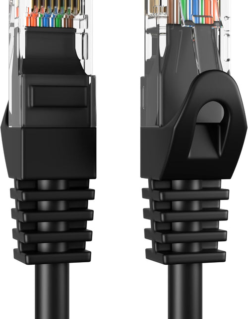 Load image into Gallery viewer, 100Ft Black Cat5E Ethernet Network Patch Cable Internet Wire for Modem, Router, Pc, TV, Consoles
