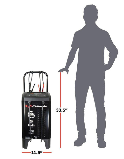 Load image into Gallery viewer, Wheeled Automatic 150A Car Battery Charger and Engine Starter, 20A Boost, 12V for Power Sport, Auto, Marine Batteries
