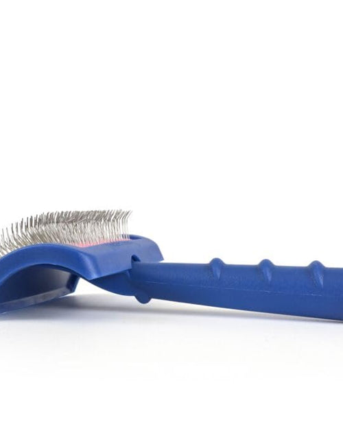 Load image into Gallery viewer, Tuffer than Tangles Slicker Brush for Dog Grooming with Long, Regular Pins, Medium Size, Perfect for Doodle Breeds, Angled Pins for Dematting, Remove Undercoat, Comfort Grip Handle
