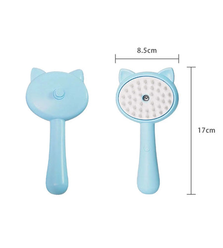 Cat Brush - 3 In1 Cat Steamy Brush, Cat Steamy Brush, Cat Steamer Brush for Massage 2024 New Self Cleaning Steam Cat Brush 3 in 1 Cat Comb for Long & Short Haired Cats Dog Massage Removal