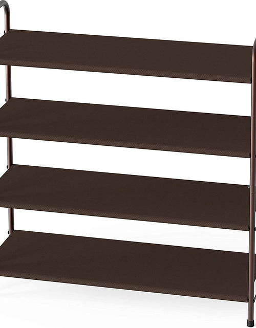 Load image into Gallery viewer, 4-Tier Shoe Rack Storage Organizer, Bronze
