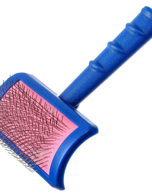 Load image into Gallery viewer, Tuffer than Tangles Slicker Brush for Dog Grooming with Long, Regular Pins, Medium Size, Perfect for Doodle Breeds, Angled Pins for Dematting, Remove Undercoat, Comfort Grip Handle
