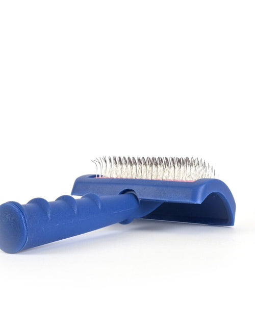 Load image into Gallery viewer, Tuffer than Tangles Slicker Brush for Dog Grooming with Long, Regular Pins, Medium Size, Perfect for Doodle Breeds, Angled Pins for Dematting, Remove Undercoat, Comfort Grip Handle
